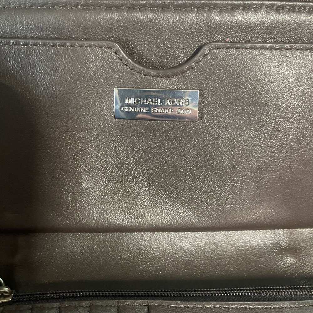 Michael Kors REAL Snakeskin Tote and Wallet Set - Picture 5 of 15